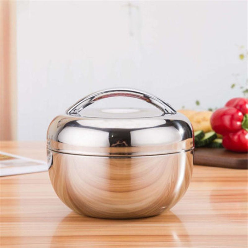 Stainless Steel Insulated Lunch Box – Keep Food Fresh & Hot/Cold