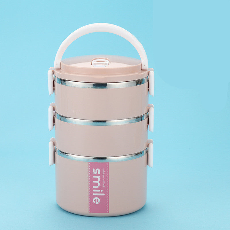 Stainless Steel Round Lunch Box – Durable & Portable Food Container