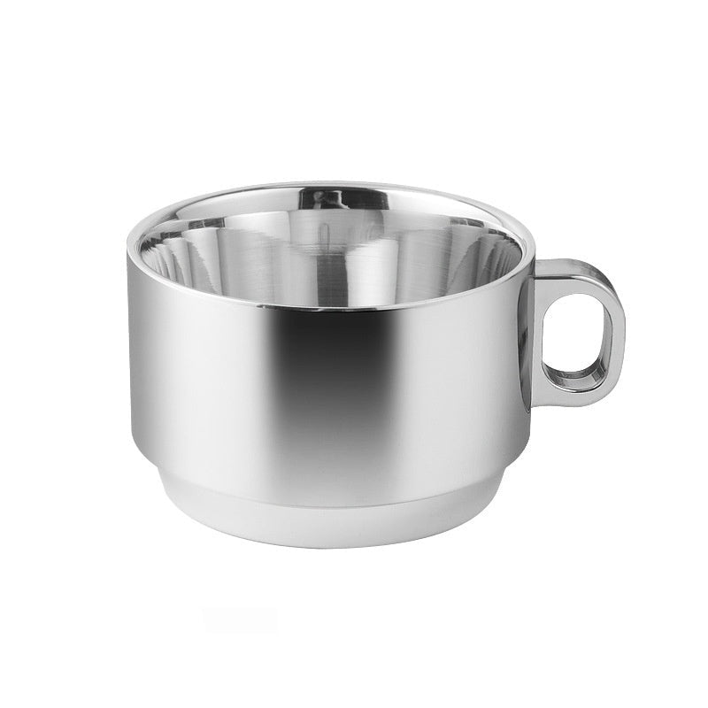 304 Stainless Steel Double Layer Mug Water Glass