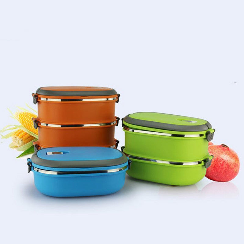 Stainless Steel Portable Lunch Box – Durable & Travel-Friendly