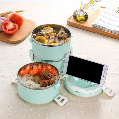 304 Stainless Steel Insulated Lunch Box – Keep Meals Hot or Cold