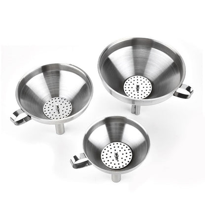 Stainless Steel Funnel with Removable Filter