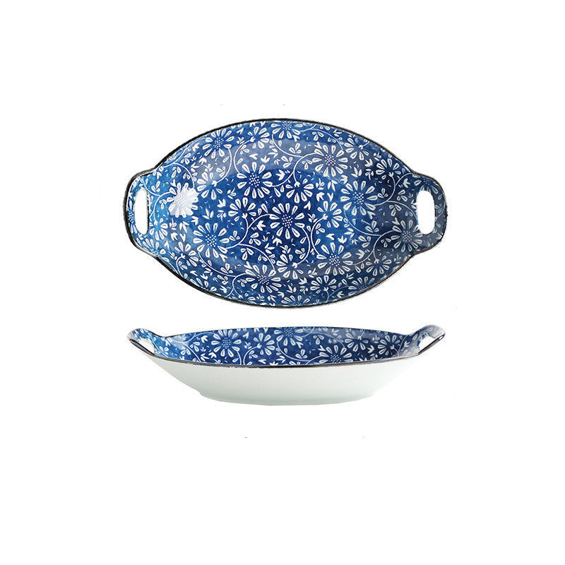 Binaural Boat-shaped Fish Dish