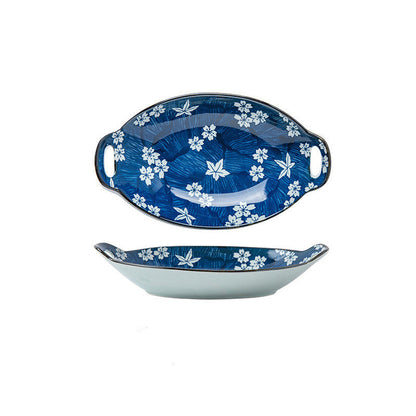 Binaural Boat-shaped Fish Dish