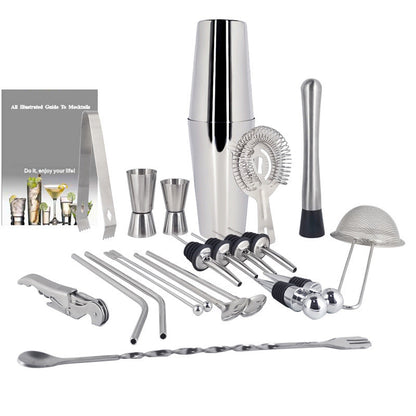 Boston Cocktail Shaker Bar Tools Wine Mixer Set