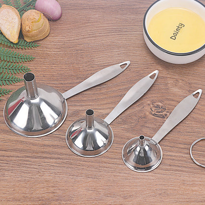 Stainless Steel Funnel Three Piece Mini Funnel