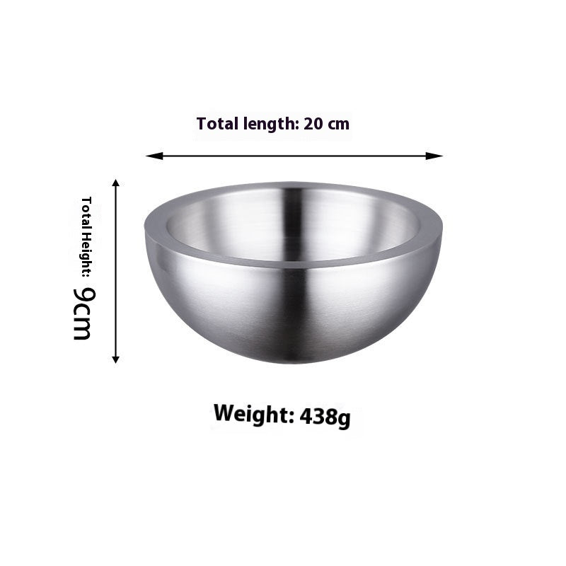 Stainless Steel Fruit And Vegetable Salad Bowl